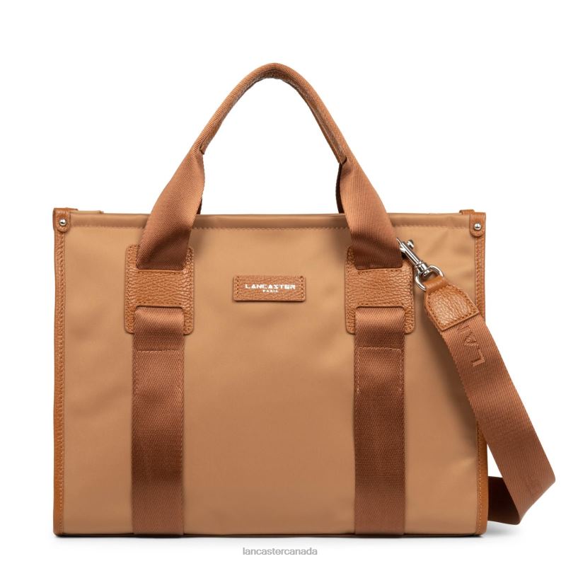 Women M Tote Bag Basic Faculty 4J6H4475 Bag Camel Lancaster Paris
