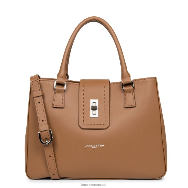 Women M Tote Bag City Mae 4J6H3592 Bag Camel Lancaster Paris