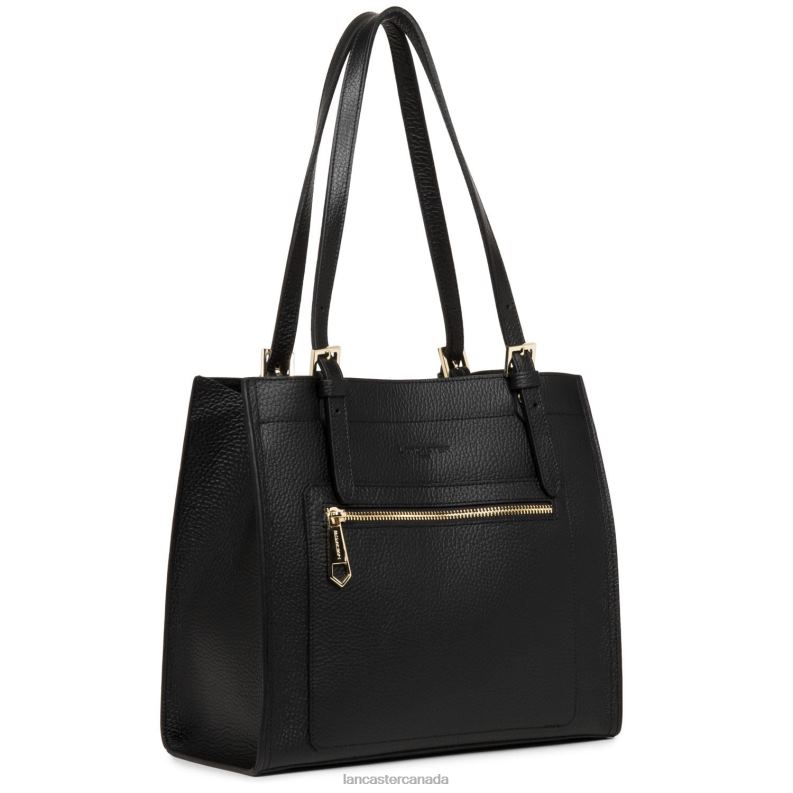 Women M Tote Bag Foulonne Double 4J6H2885 Bag Noir-In-Nude Lancaster Paris