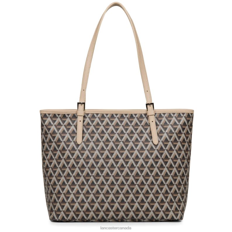 Women M Tote Bag Ikon 4J6H2512 Bag Marron-Nude Lancaster Paris