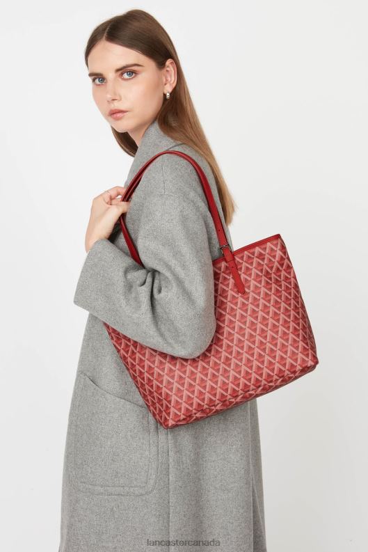 Women M Tote Bag Ikon 4J6H2515 Bag Carmin Lancaster Paris
