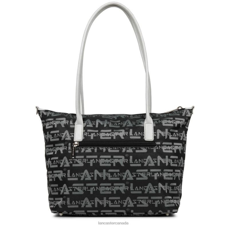 Women M Tote Bag Logo Kba 4J6H4510 Bag Noir-Gris-Poudre Lancaster Paris