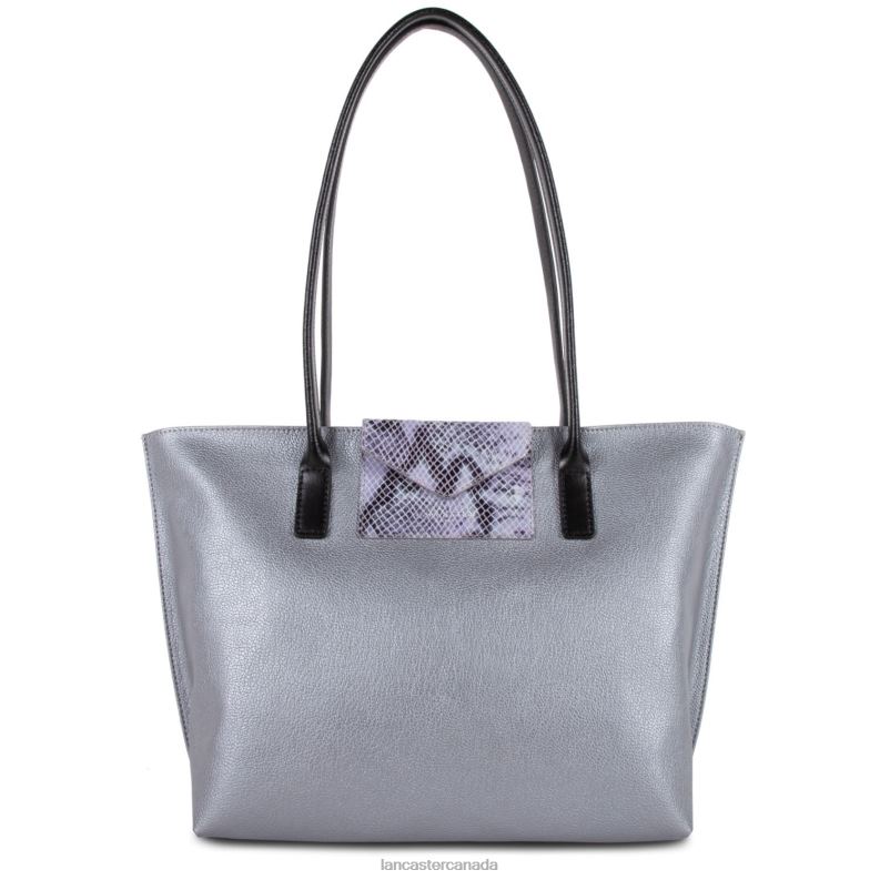 Women M Tote Bag Maya 4J6H2842 Bag Argent-Python Lancaster Paris