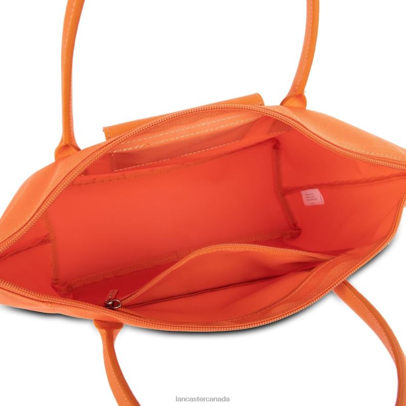 Women M Tote Bag Smart KBA New 4J6H2690 Bag Orange Lancaster Paris