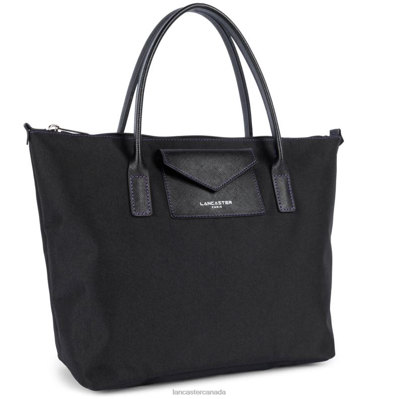 Women M Tote Bag Smart KBA New 4J6H2700 Bag Noir-Violet Lancaster Paris