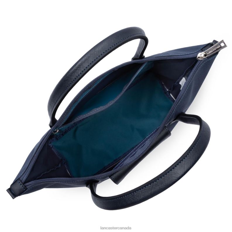 Women M Tote Bag Smart KBA New 4J6H2701 Bag Bleu Fonce-Bleu Paon Lancaster Paris