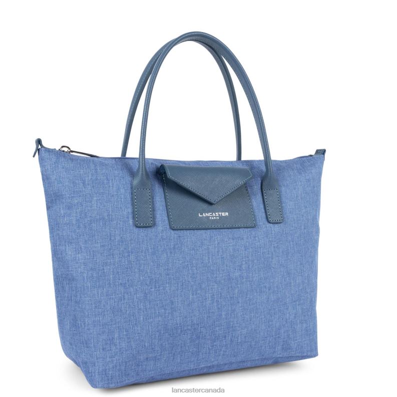Women M Tote Bag Smart KBA New 4J6H2703 Bag Bleu Stone Lancaster Paris