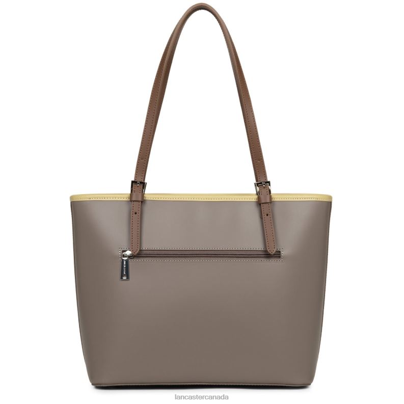 Women M Tote Bag Smooth 4J6H3118 Bag Taupe-Gingembre-Vison Lancaster Paris