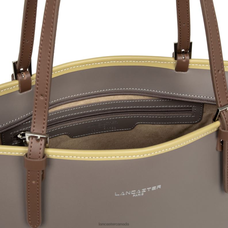 Women M Tote Bag Smooth 4J6H3118 Bag Taupe-Gingembre-Vison Lancaster Paris