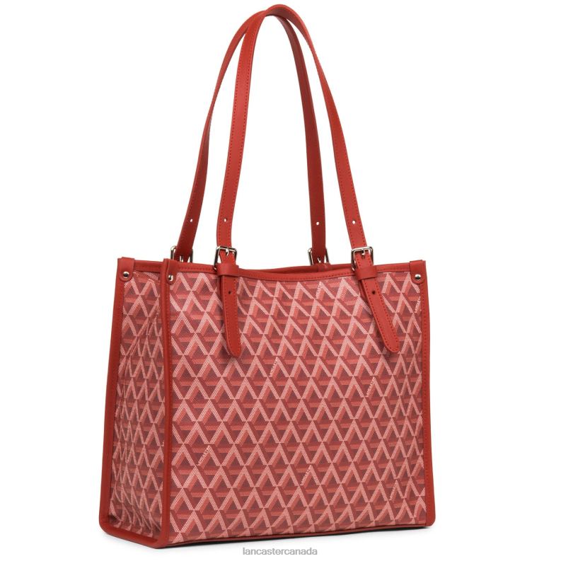 Women Small Tote Bag Ikon 4J6H4359 Bag Carmin Lancaster Paris