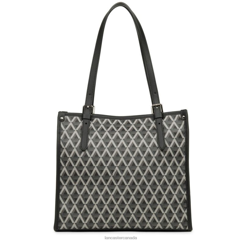 Women Small Tote Bag Ikon 4J6H4360 Bag Noir Lancaster Paris