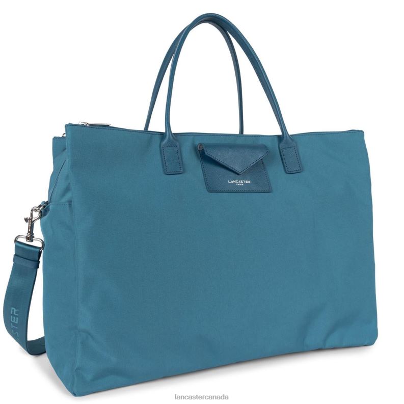 Women Smart KBA 4J6H2766 Bag Bleu Paon Lancaster Paris