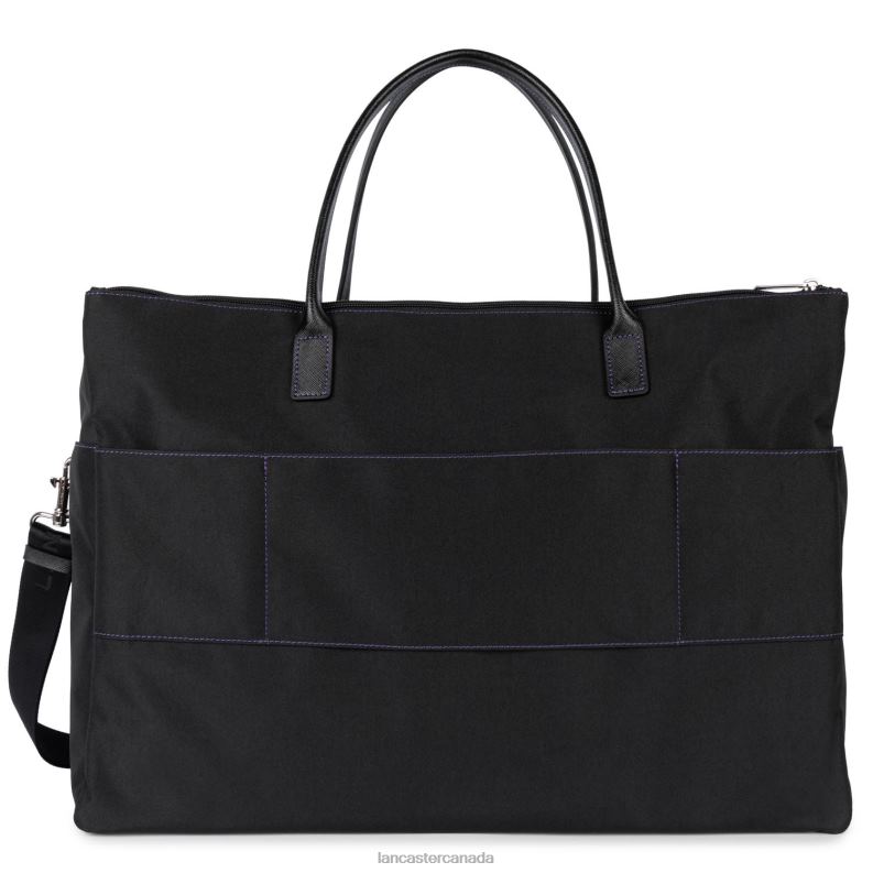 Women Smart KBA 4J6H2767 Bag Noir-Violet Lancaster Paris