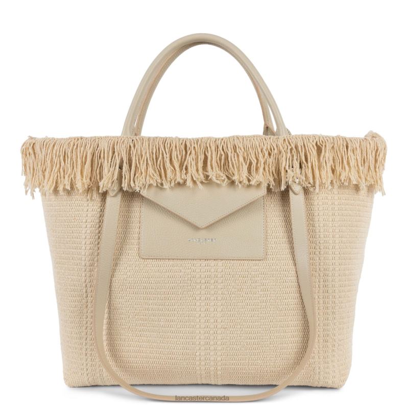 Women Tote Bag Actual Conscious 4J6H4483 Bag Ecru Lancaster Paris