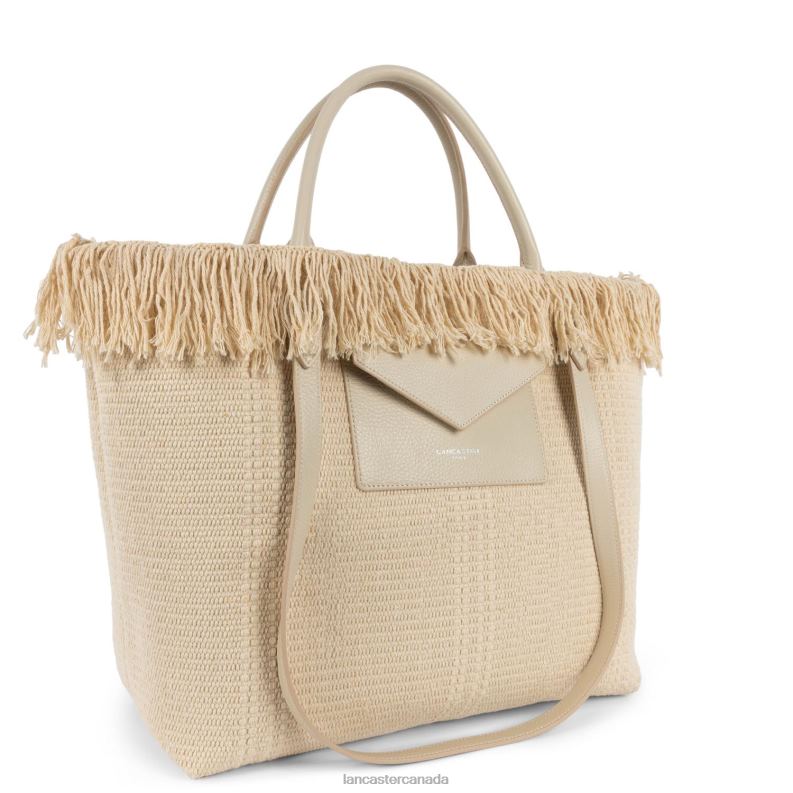Women Tote Bag Actual Conscious 4J6H4483 Bag Ecru Lancaster Paris
