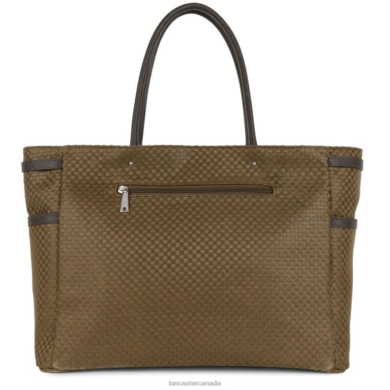 Women Tote Bag Actual Damier Tresse 4J6H3279 Bag Tabac Lancaster Paris