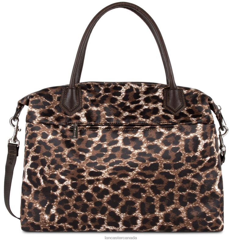 Women Tote Bag Basic Sport 4J6H3070 Bag Marron Leopard Lancaster Paris