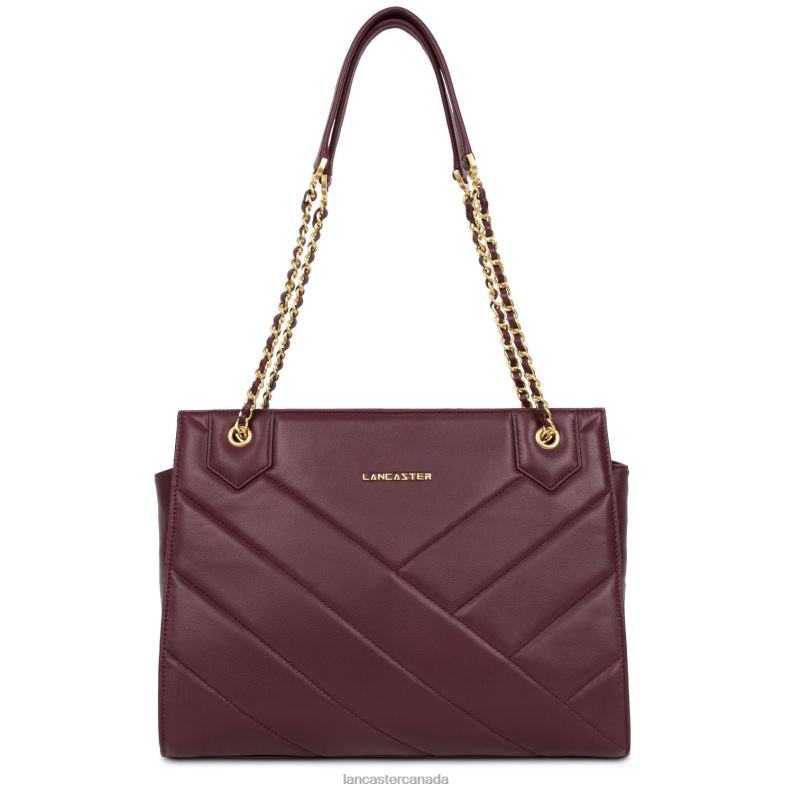 Women Tote Bag Croise Matelasse 4J6H3633 Bag Pourpre Lancaster Paris