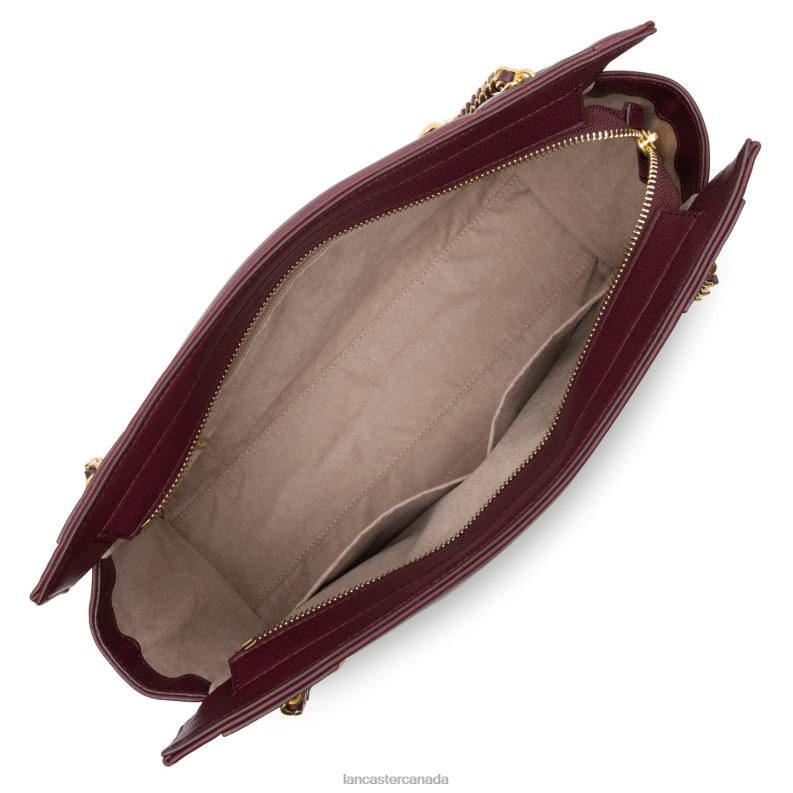 Women Tote Bag Croise Matelasse 4J6H3633 Bag Pourpre Lancaster Paris