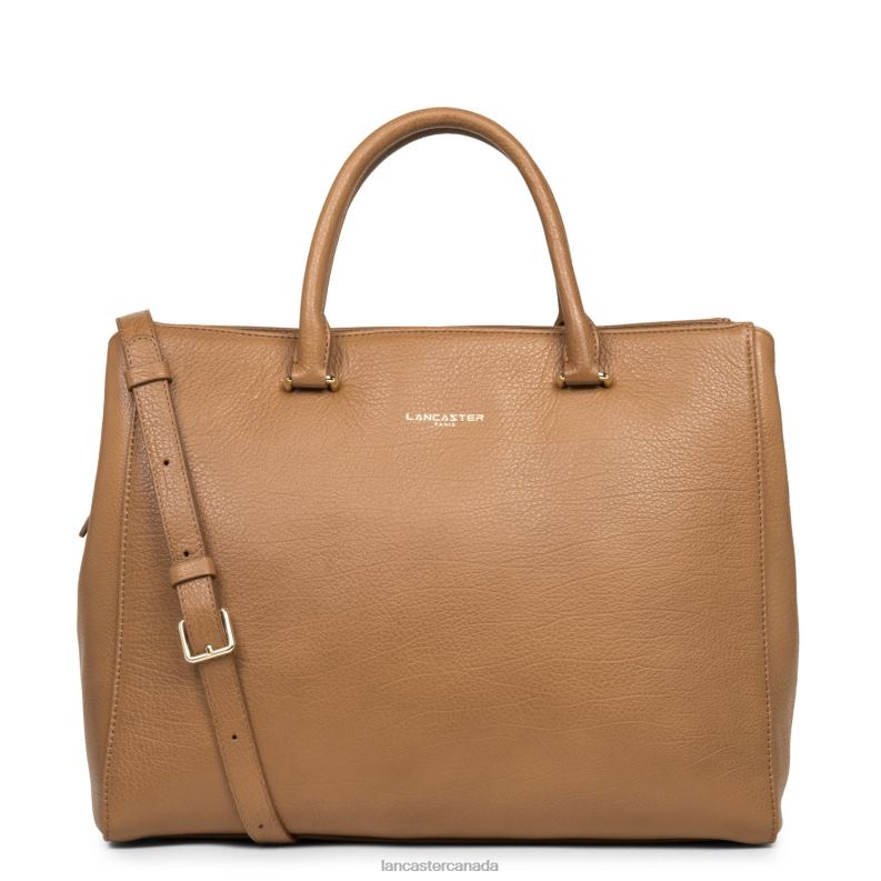 Women Tote Bag Dune 4J6H2618 Bag Camel Lancaster Paris