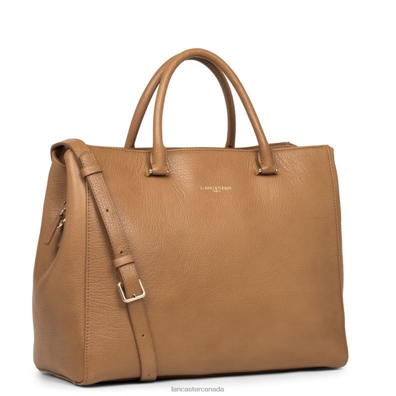 Women Tote Bag Dune 4J6H2618 Bag Camel Lancaster Paris