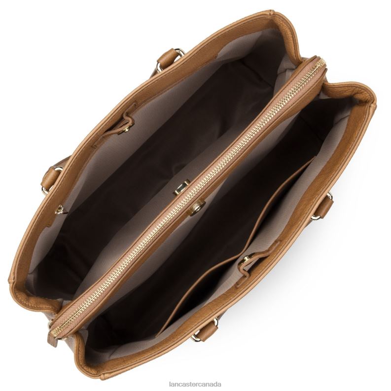 Women Tote Bag Dune 4J6H2618 Bag Camel Lancaster Paris