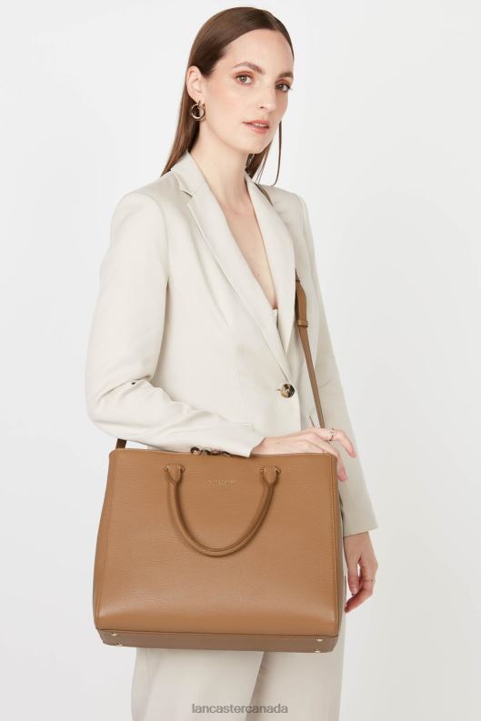 Women Tote Bag Dune 4J6H2618 Bag Camel Lancaster Paris
