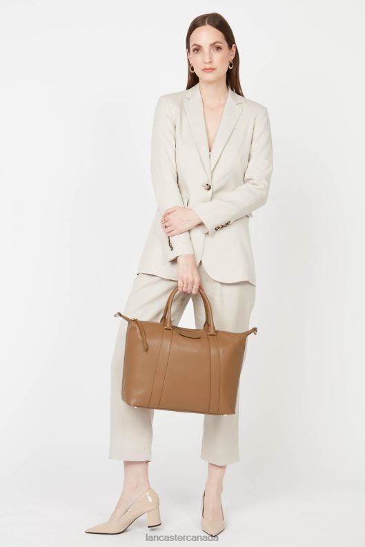 Women Tote Bag Dune 4J6H3914 Bag Camel Lancaster Paris