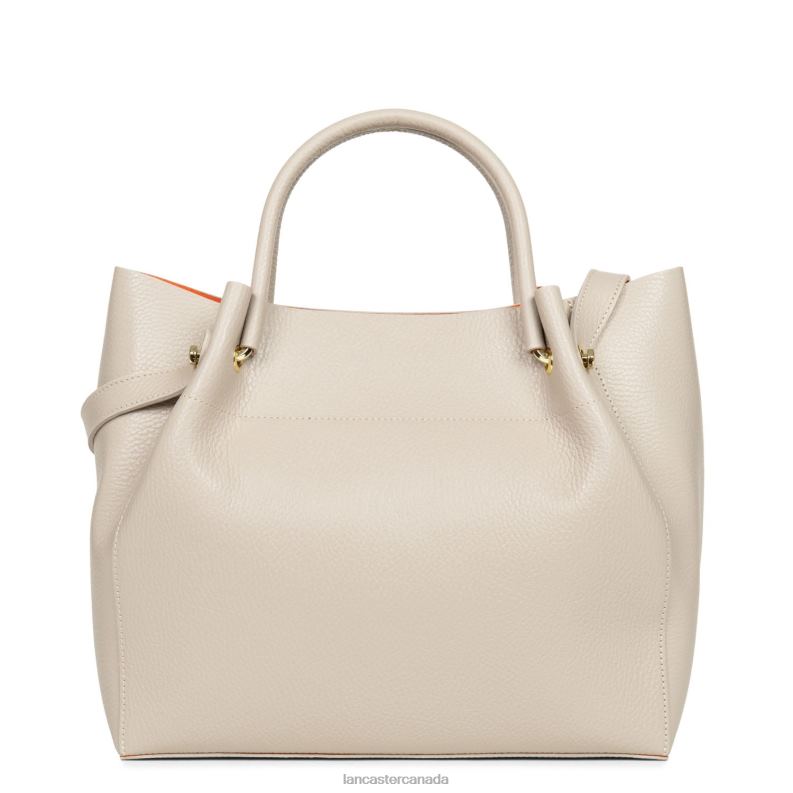 Women Tote Bag Foulonne Double 4J6H2985 Bag Beige-In-Orange Lancaster Paris