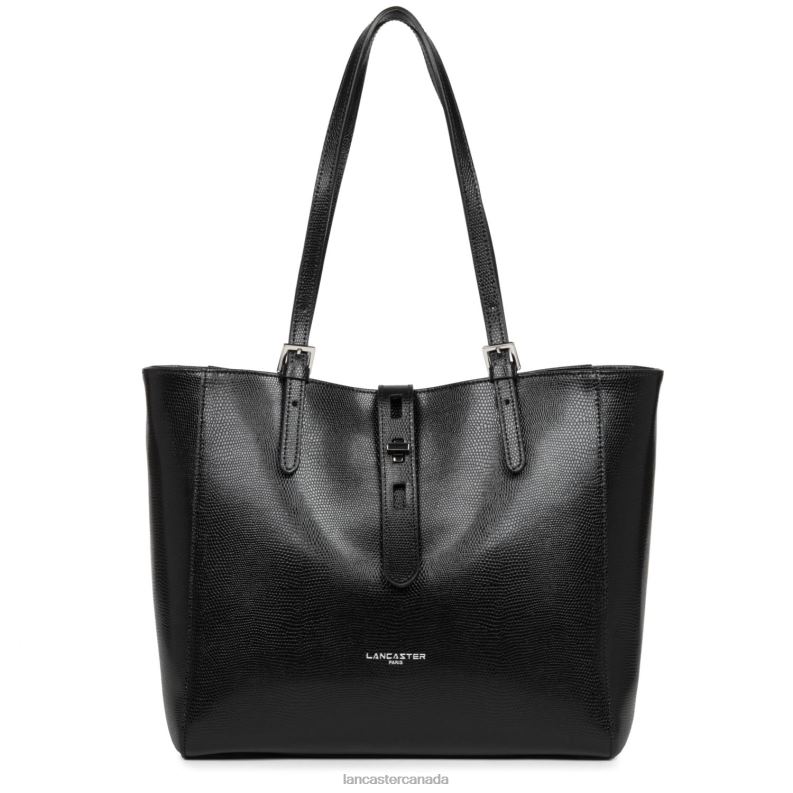 Women Tote Bag Lucertola 4J6H4354 Bag Noir Lancaster Paris