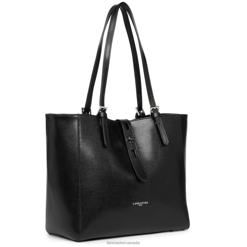 Women Tote Bag Lucertola 4J6H4354 Bag Noir Lancaster Paris