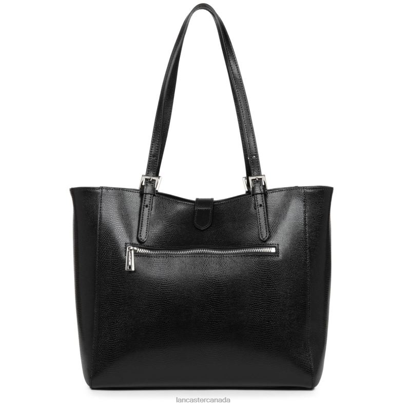 Women Tote Bag Lucertola 4J6H4354 Bag Noir Lancaster Paris