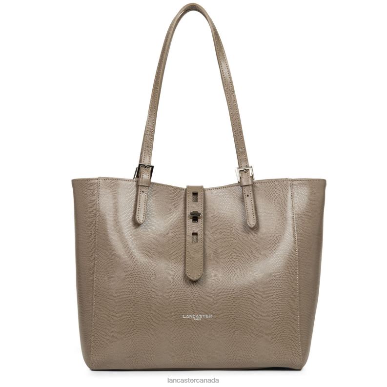Women Tote Bag Lucertola 4J6H4356 Bag Taupe Lancaster Paris