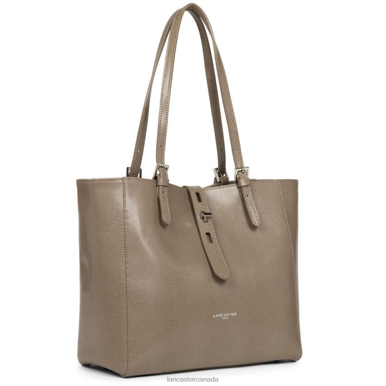 Women Tote Bag Lucertola 4J6H4356 Bag Taupe Lancaster Paris