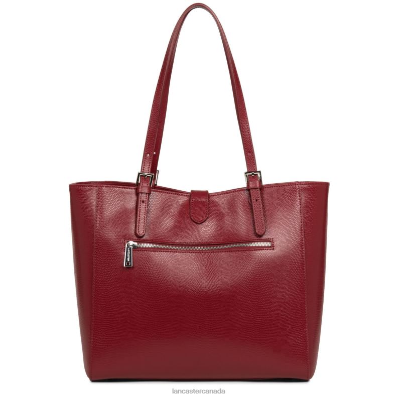 Women Tote Bag Lucertola 4J6H4358 Bag Carmin Lancaster Paris