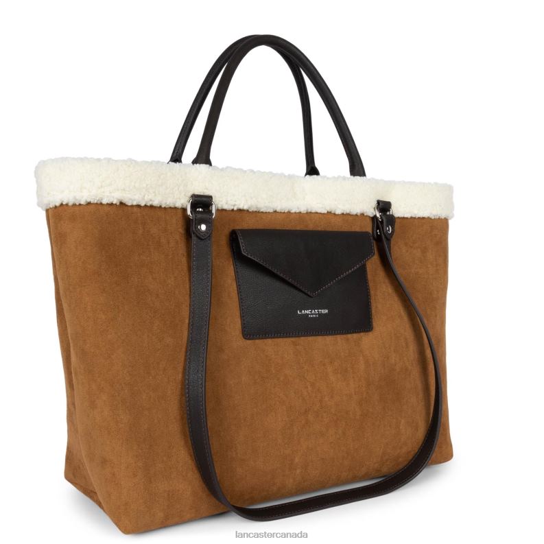 Women Tote Bag Polaire Conscious 4J6H4488 Bag Camel Lancaster Paris