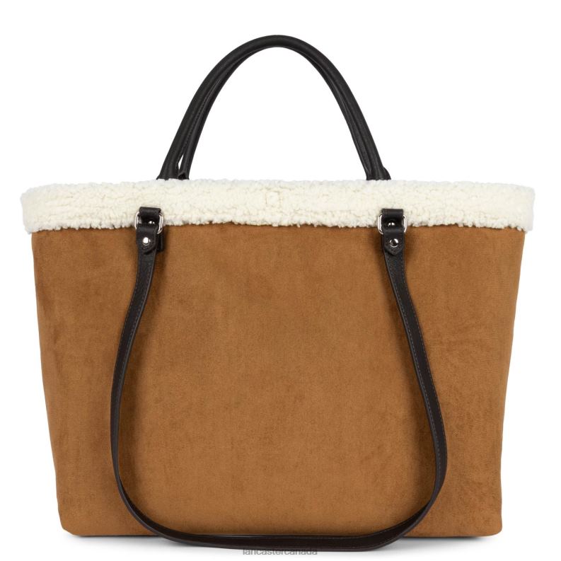Women Tote Bag Polaire Conscious 4J6H4488 Bag Camel Lancaster Paris