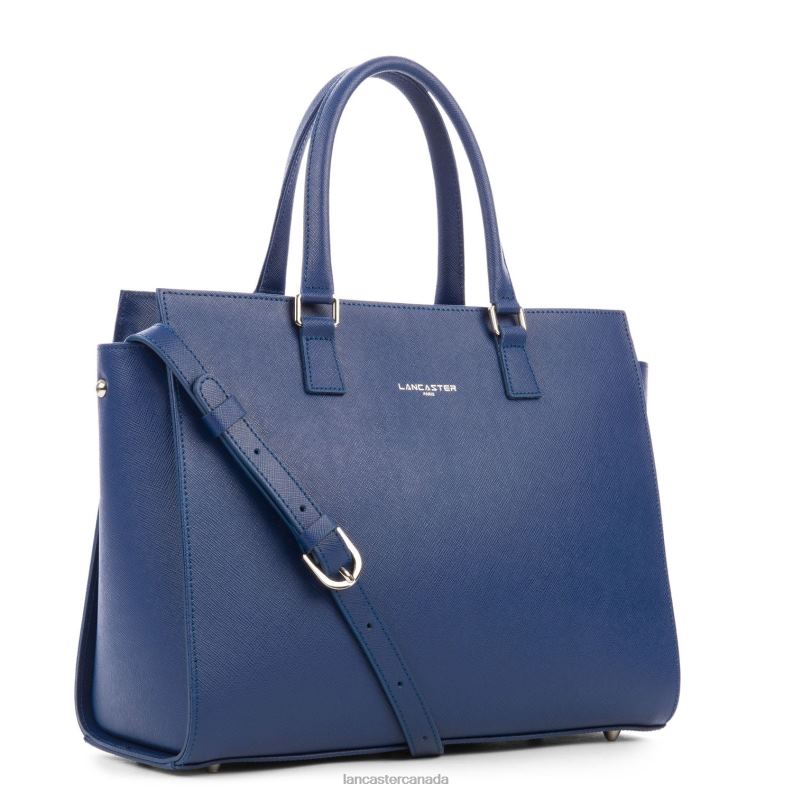 Women Tote Bag Saffiano Intemporel 4J6H3623 Bag Bleu Fonce Lancaster Paris