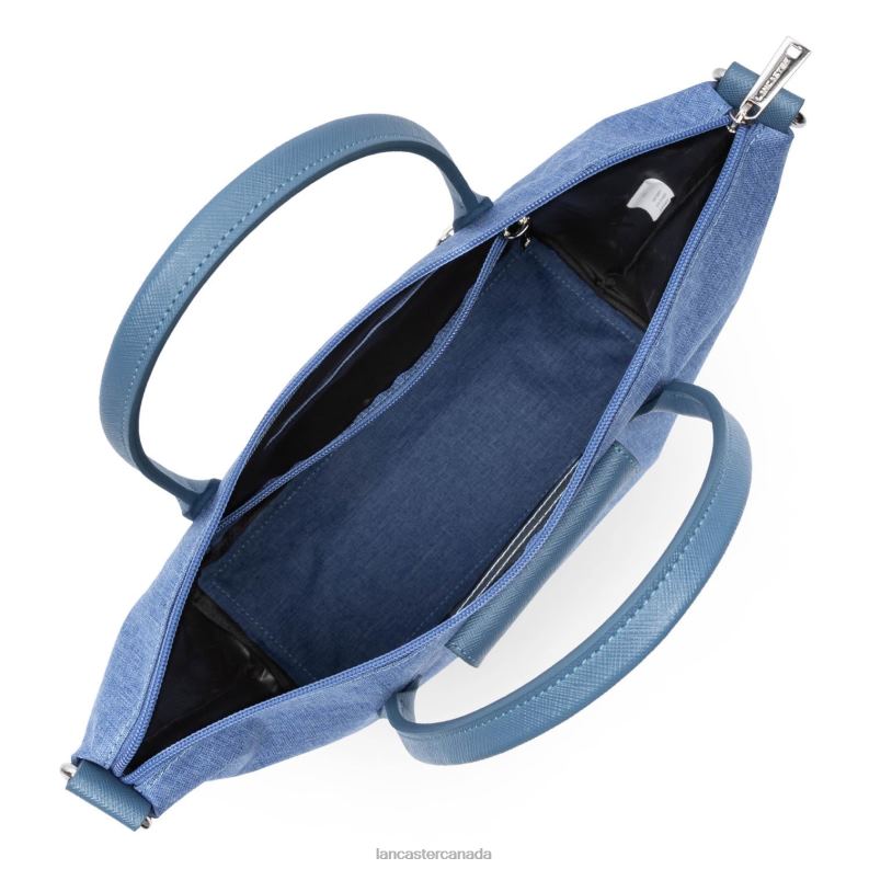 Women Tote Bag Smart Kba 4J6H4530 Bag Bleu Stone Lancaster Paris