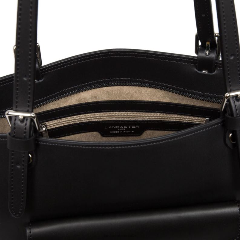 Women Tote Bag Smooth 4J6H3545 Bag Noir Lancaster Paris