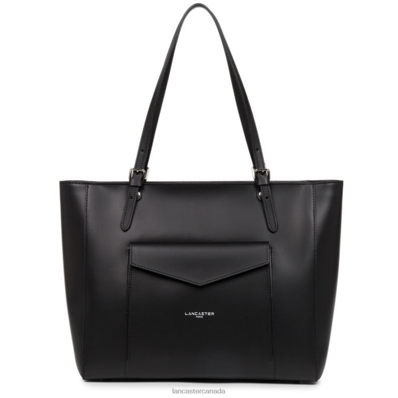 Women Tote Bag Smooth New 4J6H3415 Bag Noir Lancaster Paris