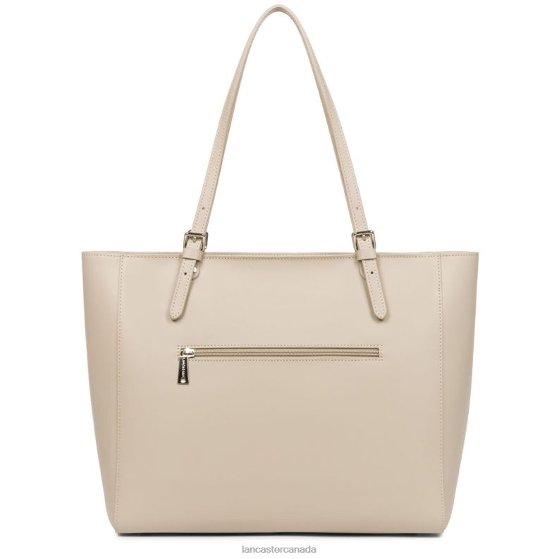 Women Tote Bag Smooth New 4J6H3417 Bag Galet Rose Lancaster Paris