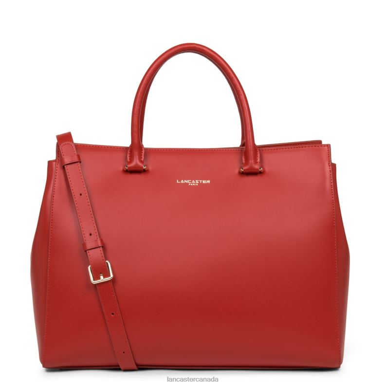 Women Tote Bag Smooth Or 4J6H3562 Bag Rouge Lancaster Paris