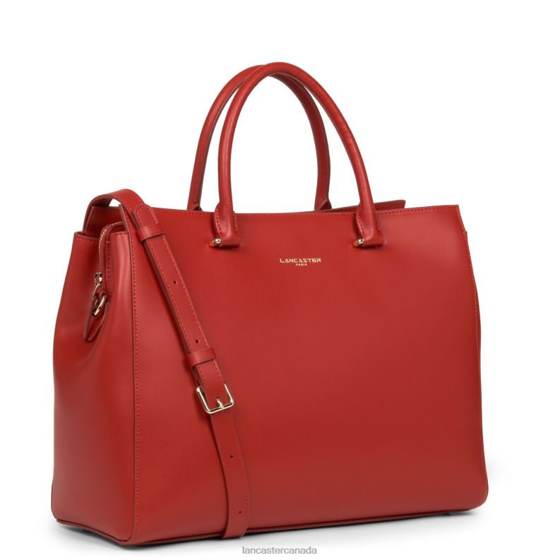 Women Tote Bag Smooth Or 4J6H3562 Bag Rouge Lancaster Paris