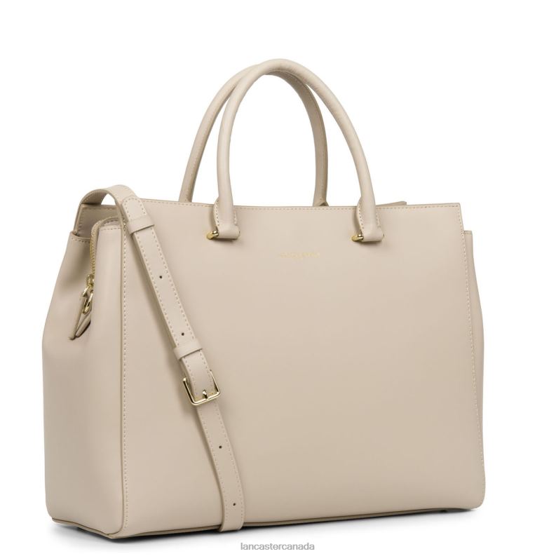 Women Tote Bag Smooth Or 4J6H3563 Bag Galet Rose Lancaster Paris