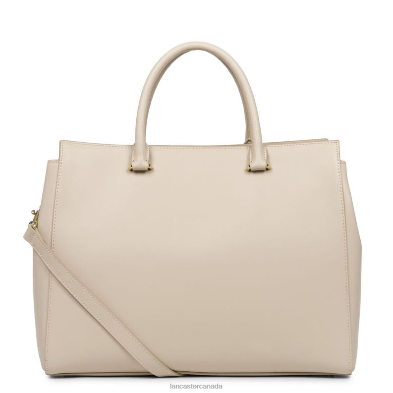 Women Tote Bag Smooth Or 4J6H3563 Bag Galet Rose Lancaster Paris