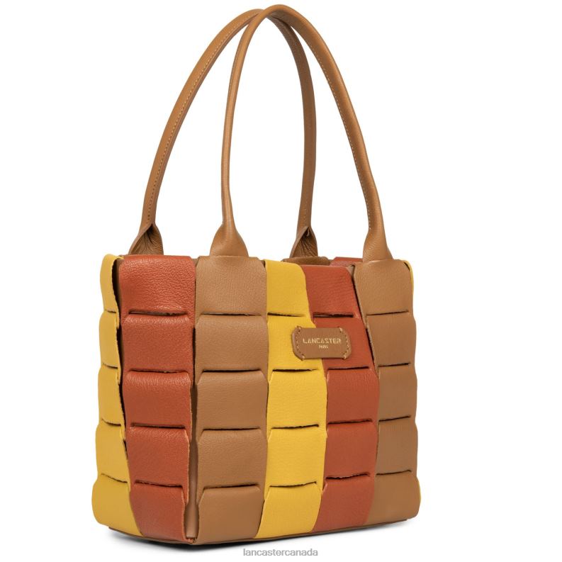 Women Tote Bag Studio Enlace 4J6H3430 Bag Terracotta Multi Lancaster Paris