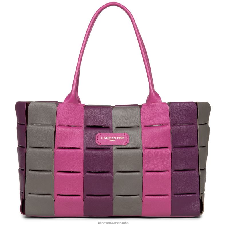 Women Tote Bag Studio Enlace 4J6H3438 Bag Fuxia Multi Lancaster Paris