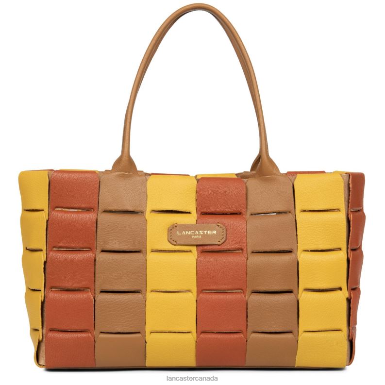 Women Tote Bag Studio Enlace 4J6H3442 Bag Terracotta Multi Lancaster Paris