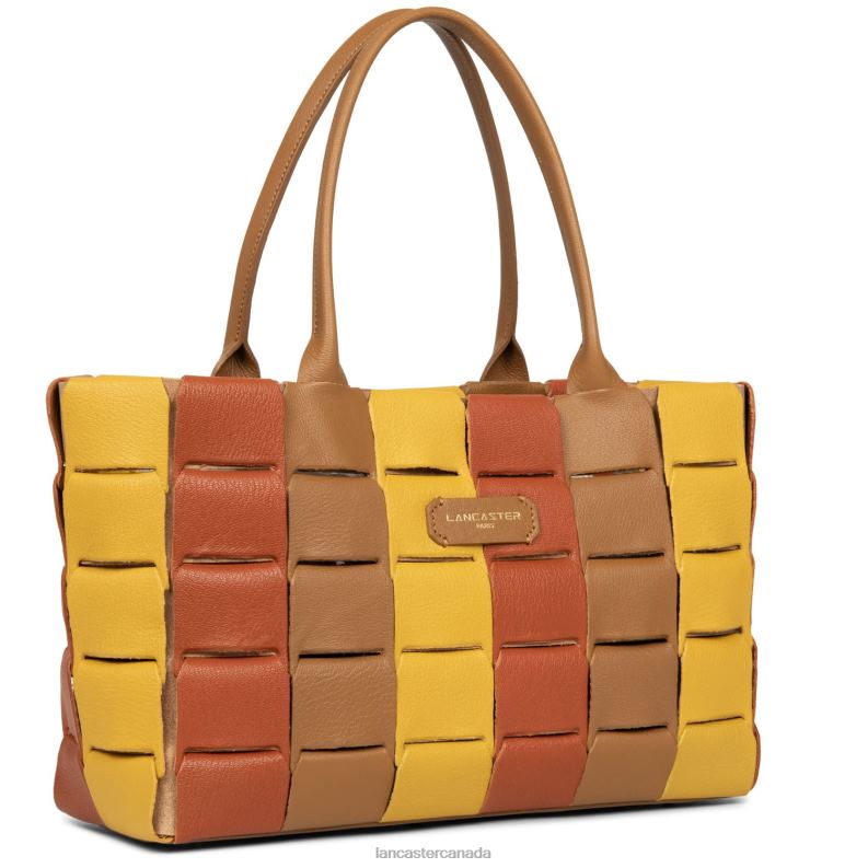 Women Tote Bag Studio Enlace 4J6H3442 Bag Terracotta Multi Lancaster Paris